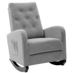 Mecedora Tapizada Capitonada - Imagen 4