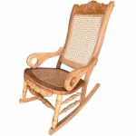 Mecedora Momposina 450 Años Tallada Color Natural - Imagen 3